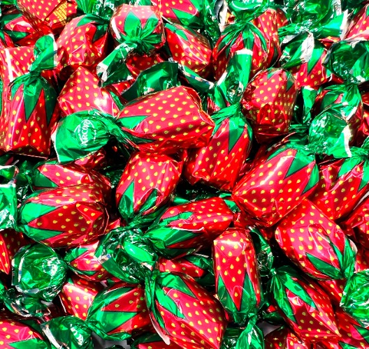 LaetaFood Arcor Strawberry Filled Bon Bons Candy (1 Pound Bag) - Strawberry 0.49 Ounce (Pack of 1)