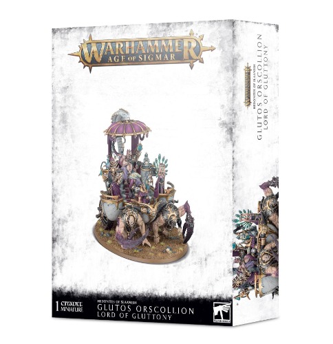 Games Workshop Warhammer AoS - Hedoniten von Slaanesh Glutos Orscollion, Herr der Gluttony Schwarz 99120201105 - 
