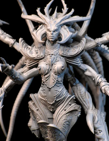 Ekstase Dämon - Greater Demon Prognon Table Top Wargames - RollenspielMiniaturen - Miniaturgemälde