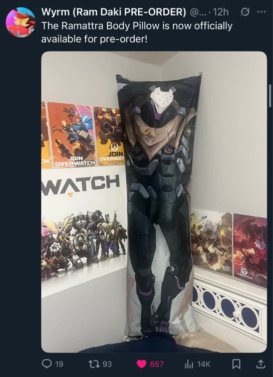 Ram Body Pillow