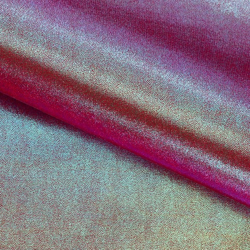 Mystique Foiled Spandex Fabric | Blue Moon Fabrics | Volcano/Oz