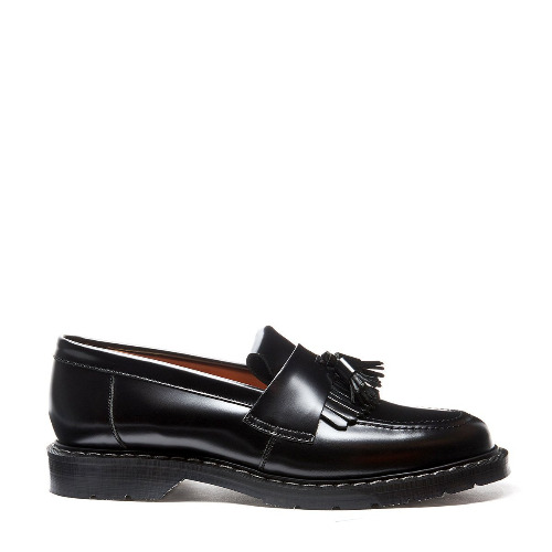 Black Hi-Shine Tassel Loafer | 12 Mens / 13 Womens