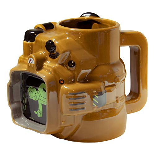 ThinkGeek Fallout Pip Boy Ceramic Mug|45 OZ| Fallout Collector’s Edition
