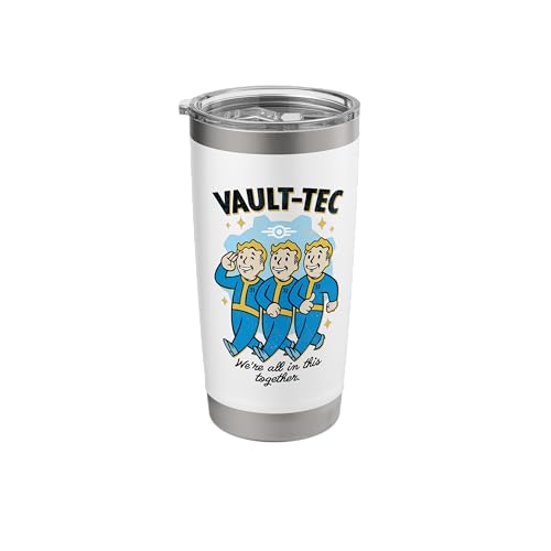 Fallout - Vault Boy Stainless Steel Insulated Tumbler - 20 oz - White