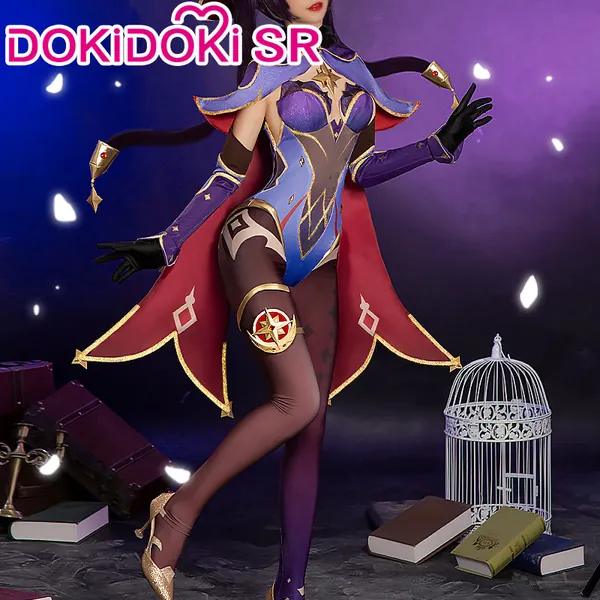 DokiDoki-SR Game Genshin Impact  Cosplay Mona Costume/Shoes | M-In Stock