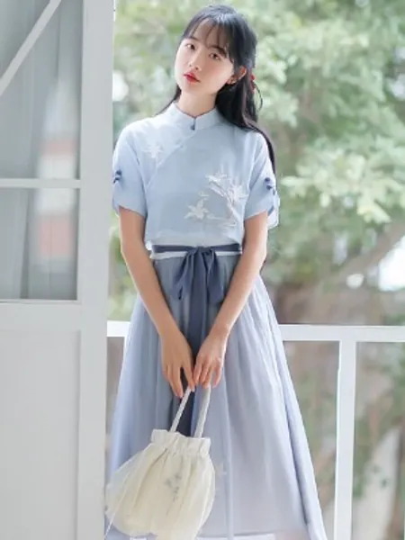 Women's Retro Chinese Style Super Fairy Chiffon Dress - Fashion Hanfu