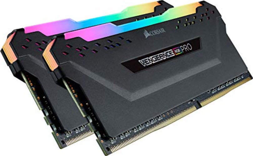 Corsair VENGEANCE RGB PRO DDR4 RAM 32GB (2x16GB) 3600MHz CL18 AMD Ryzen iCUE Compatible Computer Memory - Black (CMW32GX4M2Z3600C18) - 2 x 16GB