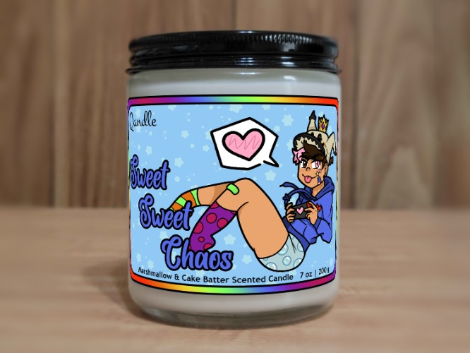 Sweet Sweet Chaos Candle - Normal Wick / Default (White)
