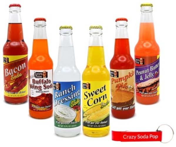 Lester's Fixins Variety 6-Pack with Crazy Soda Pop Bottle Opener