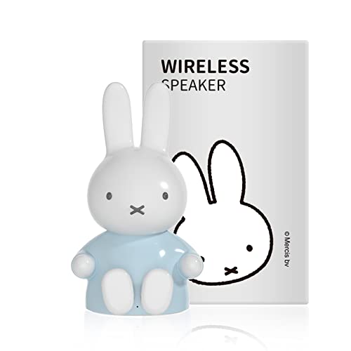 Miffy Bluetooth Figurine Speaker, Mini Bluetooth Speaker, Wireless Speaker, Portable Bluetooth Speakers (Light Blue) - Light Blue