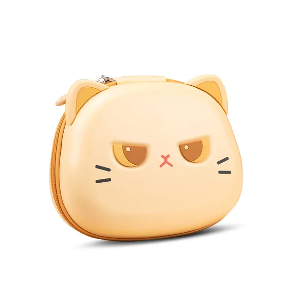 GeekShare Controller Travel Case for Playstation 5 Controller, PS4, Switch Pro and Xbox Controller, Heavy Duty Protective Cover Hard Carrying Controller Case - Fat Cat -