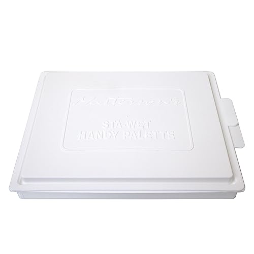 Masterson Sta-Wet Handy Palette Airtight Paint Palette Keeps Paint Fresh for Days 8.5X7 Inches