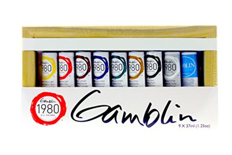 Gamblin 1980 Oil Color Exclusive Set, 1.25 Ounce (Pack of 9), 11 Ounce