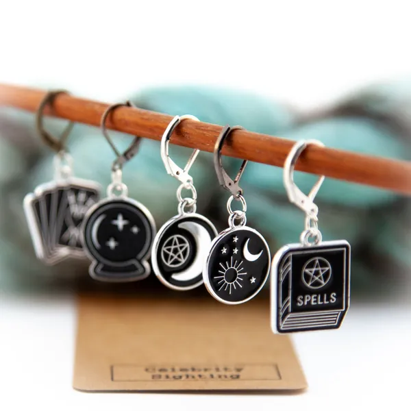Witch-Life Stitch-Paradise! - 5 Stitch Markers for Knitting and Crochet!