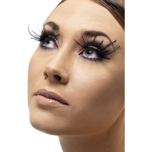 Smiffys Eyelashes - One Size - Feather Plumes