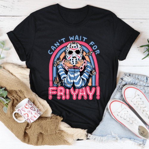 Can't Wait For Friyay Tee - Black / XL