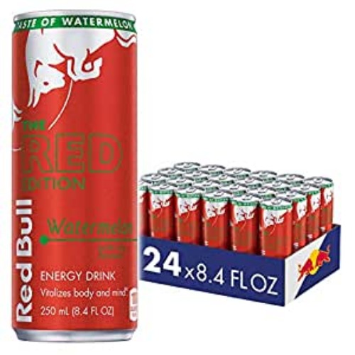 Red Bull Energy Drink, Watermelon, Red Edition, 8.4 fl oz (24 Pack) - Watermelon 8.4 Fl Oz (Pack of 24)