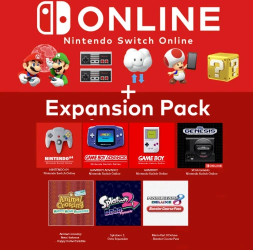 Nintendo Switch Online + Expansion Pack 1 year