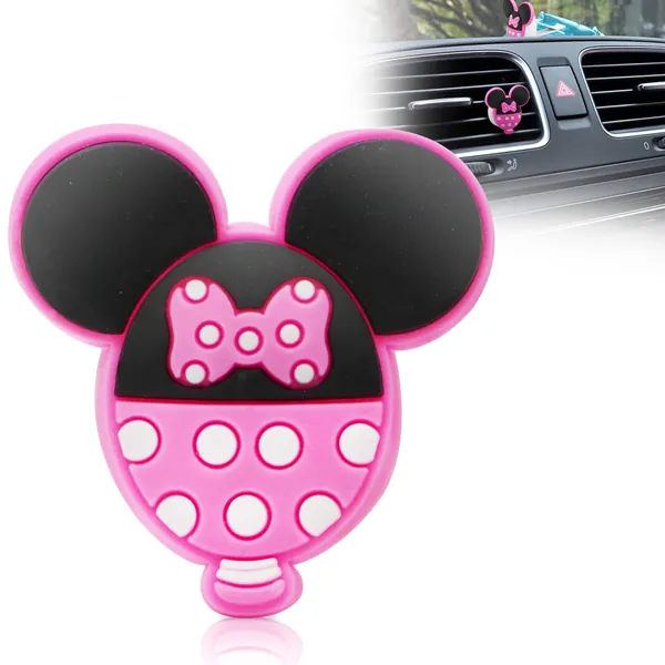 ICEBLUEOR Car Air Vent Clip, Cute Mouse Car Vent Air Freshener with Fragrance Pad, Car Vent Accessory Car Vent Diffuser, Interior Car Air Vent and Air Condition Decoration
