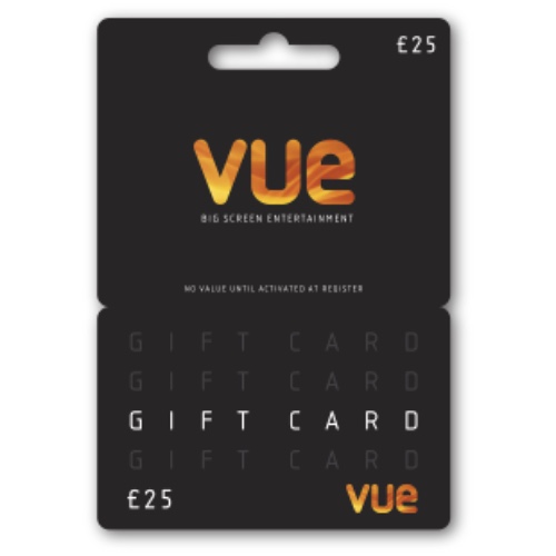 VUE £25 Gift Card - Delivered via Post