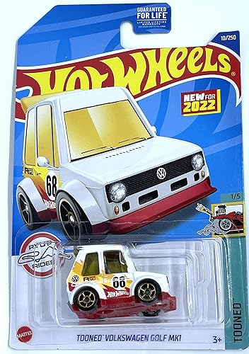 Hot Wheels 2022 -TOONED Volkswagen Golf MK1-10/250 [White] - Tooned 1/5