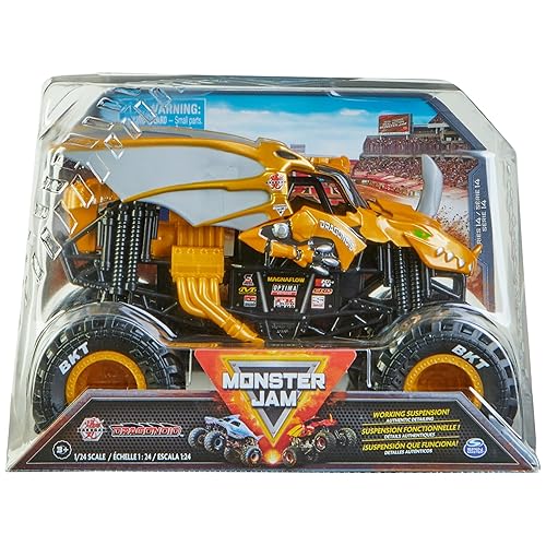 Monster Jam, Official Bakugan Dragonoid Monster Truck, Collector Die-Cast Vehicle, 1:24 Scale, Kids Toys for Boys Ages 3 and up - Dragonoid