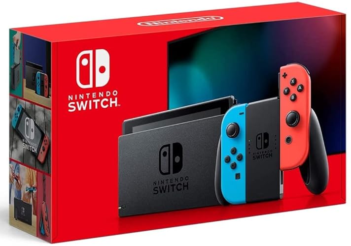 Nintendo Switch with Neon Blue and Neon Red Joy‑Con - Neon Blue and Red