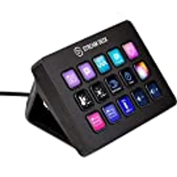 Elgato Stream Deck MK.2 – Studio Controller, 15 macro keys, trigger actions in apps and software like OBS, Twitch, ​YouTube and more, works with Mac and PC