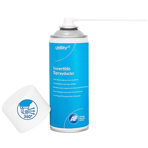 AF Utility Invertible Sprayduster / Air Duster Compressed Gas Can - HFC Free - Flammable - Removal of Dust and Debris - 1 x 200ml Pack, HFC200UT - Invertible - 1 Pack - Standard