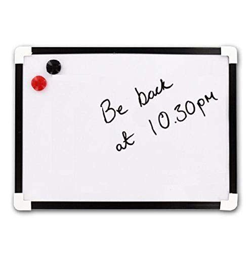 G4GADGET A4 Dry Wipe Magnetic Whiteboard Mini Office Notice Memo White Board and Eraser - 28.7cm x 20.60CM A4