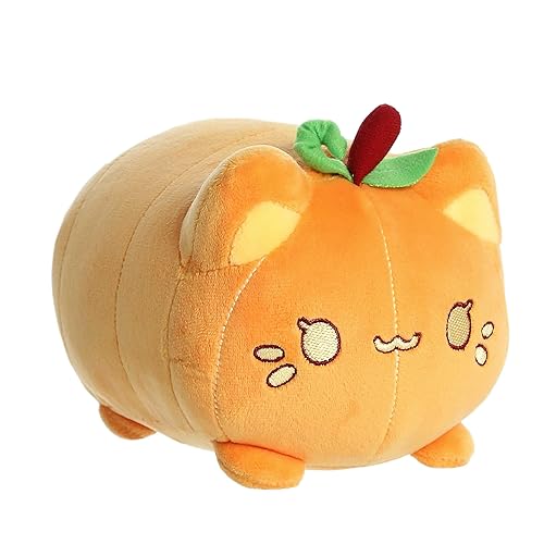 Pumpkin Meowchi Stuffed Animal - Orange 7 Inches
