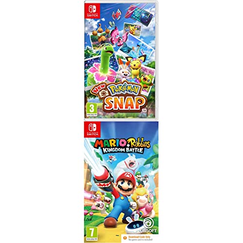 New Pokemon Snap (Nintendo Switch) + Mario + Rabbids Kingdom Battle (Code in Box) (Nintendo Switch) - Nintendo Switch - Standard + Mario + Rabbids Kingdom