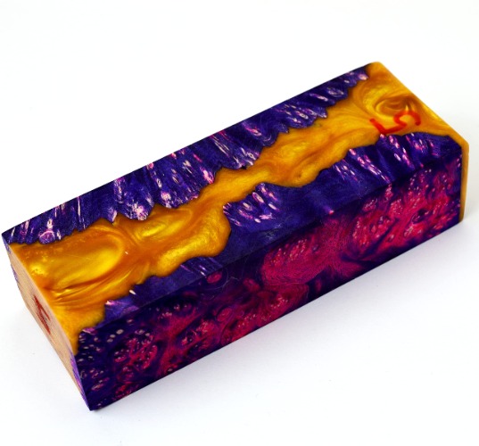 Burl Hybrid Stabilized Wood Wooden Block Turning Blank Block Bar Handle Blade Knives Knife Stabilizing (G80)