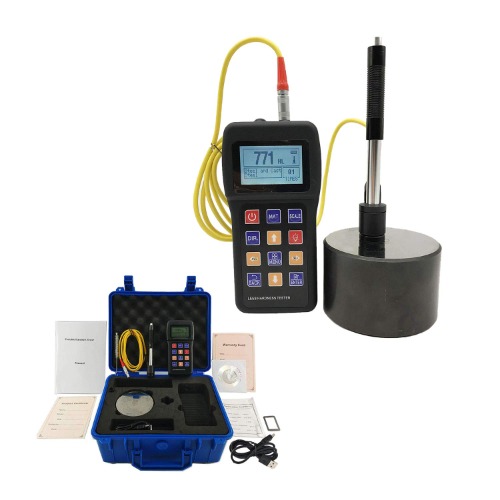 Leeb Hardheid Tester Meter,170 tot 960 HLD Metals Durometer Tester, Durometer Instrument Met Sensor, Multimeter Meetgereedschap met Standaard D Type Impact Apparaat Testblok voor HL, HB, HRB, HRC, HRA, HV, HS