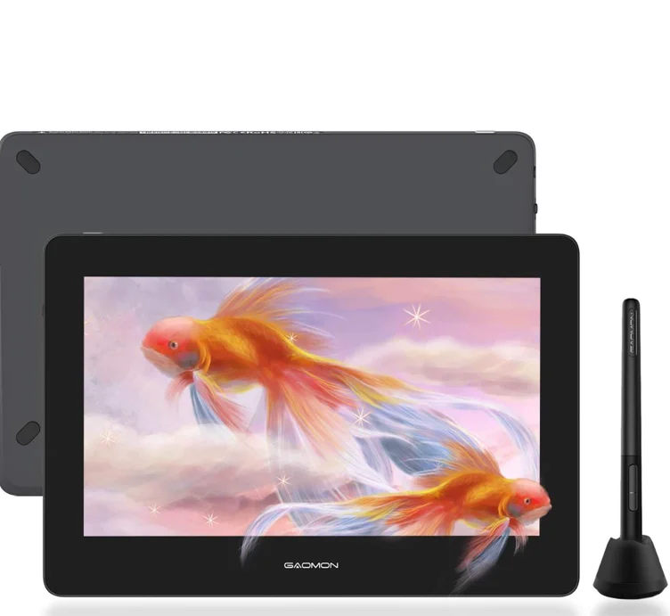 GAOMON PD1220 11.6’’ Pen Display (Charcoal Grey) 86% NTSC Full Laminated Graphics Drawing Tablet 