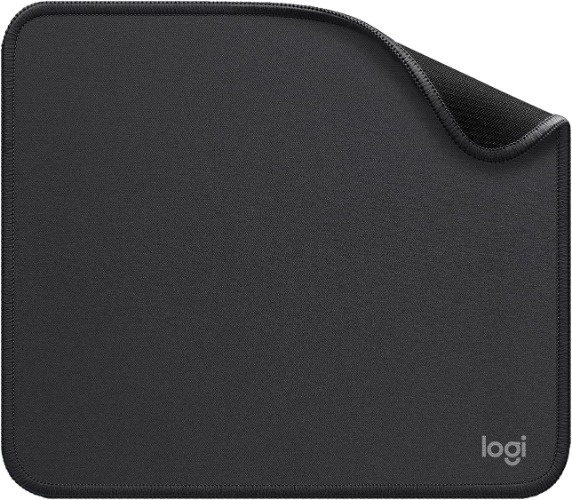 Logitech Mouse Pad - Studio Series, Computer Mouse Mat with Anti-Slip Rubber Base, Easy Gliding, Spill-Resistant Surface, Durable Materials, Portable, in a Fresh Modern Design, Graphite - Graphite