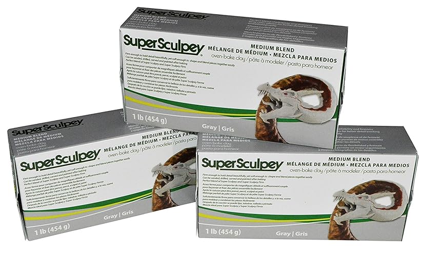 Super Sculpey Medium - Pack of 3