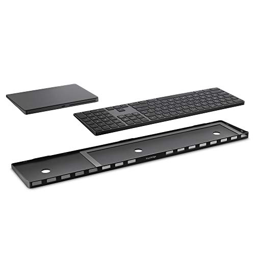 Twelve South MagicBridge | Connects Apple Magic Trackpad 2 to Apple Magic Keyboard Allowing Them to be one Unit for Desk or Lap use - Trackpad and Keyboard not Included - Numeric Keyboard - Black