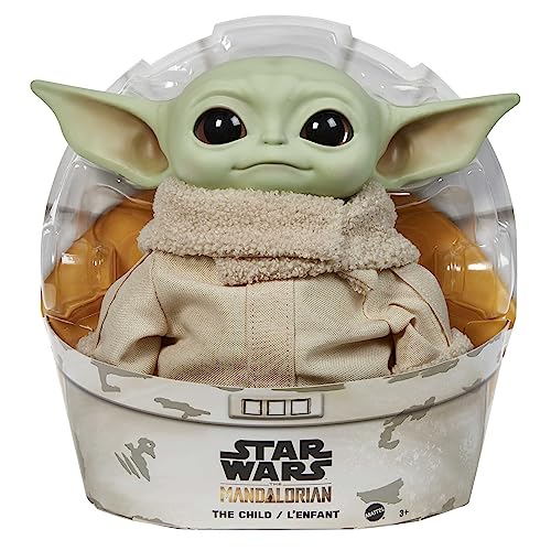 Mattel Star Wars Grogu Plush Toy, Character Figure with Soft Body. Inspired by Star Wars The Mandalorian, 11-inch - Standard Plush