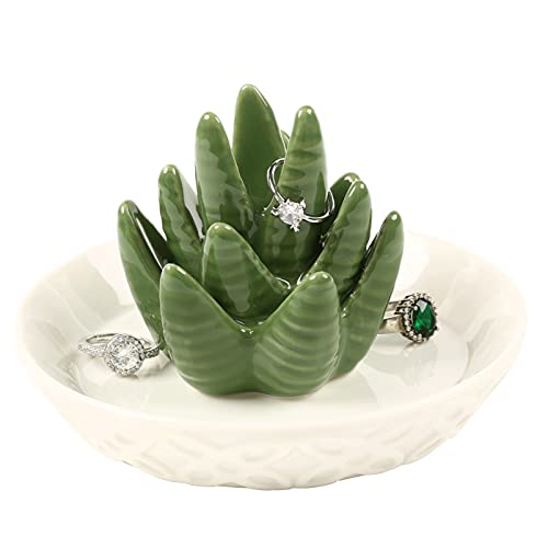 Ceramic Aloe Ring Holder