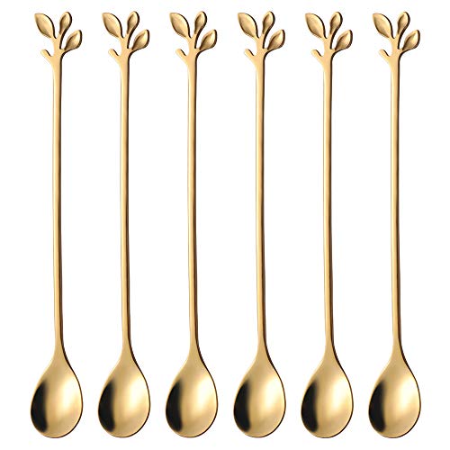 6.5inch Ice Tea Spoons 6pcs Silver