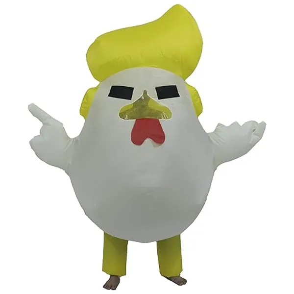 jolinov Inflatable Chicken Costume Kids Blow Up Adult Chicken Halloween Costumes Chicken Suit Rooster Costume - adult