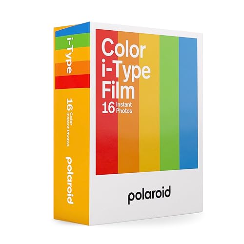 Polaroid Color Film for I-Type Double Pack, 16 Color Instant Photos (6009) - 16 Photos - White Frame