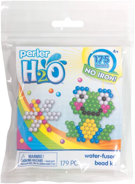 Perler Beads Frog and Dragonfly H2O Fuse Beads Kit, 179pcs - Frog