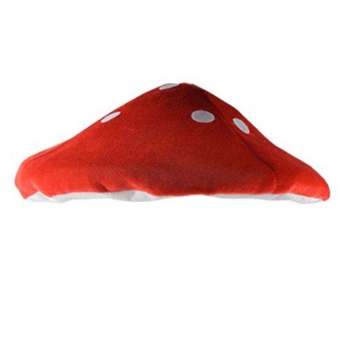 NUOLUX Chapeau de Champignon Chapeau de Crapaud de Crapaud Rouge Blanc Tacheté de Champignon Peluche Chapeau Chapeau de Champignon Costume Costume Cosplay Accessoire pour Enfants Adulte