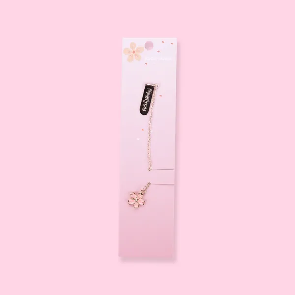 Sakura Metal Chain Bookmark