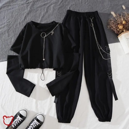 Rain Gothic Two Piece Set. - Black / S