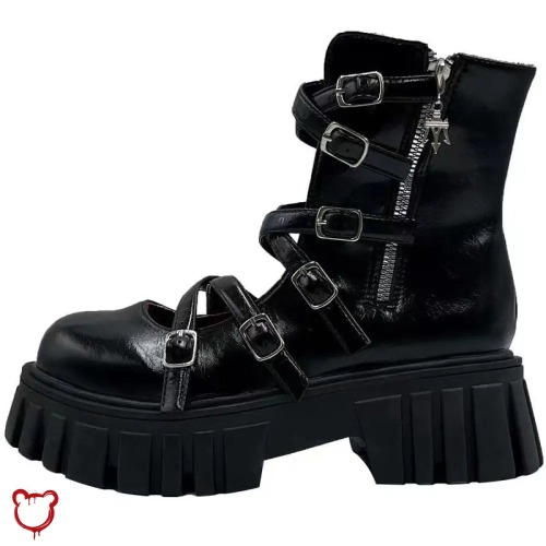 Gothic Platform Boots - black / 38