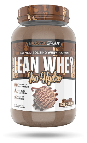 Musclesport Lean Whey Revolution™ Protein Powder - Whey Protein Isolate - Low Calorie, Low Carb, Low Fat, Incredible Flavors - 25g Protein per Scoop - 2lb Chocolate Ice Cream - 2 Pound (Pack of 1) Chocolate Ice Cream
