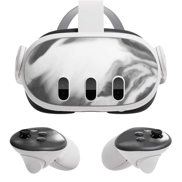 Grey Marble Ink Meta Quest 3  Skin